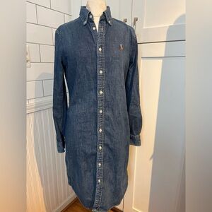 Ralph Lauren Blue Denim Shirt Dress